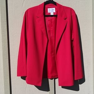 sold VNTG 👑Oscar de la Renta Red Sport Coat Size 14